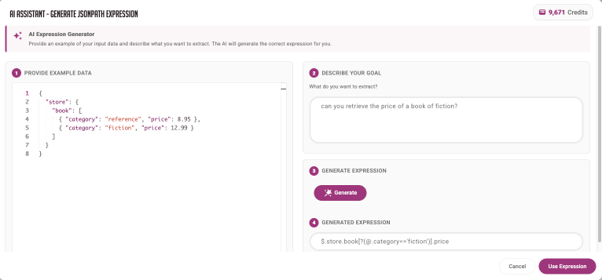 The AI Assistant dialog