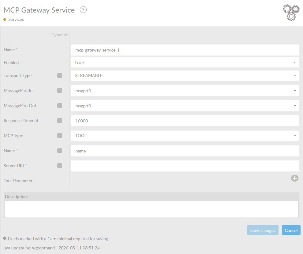 MCP gateway service