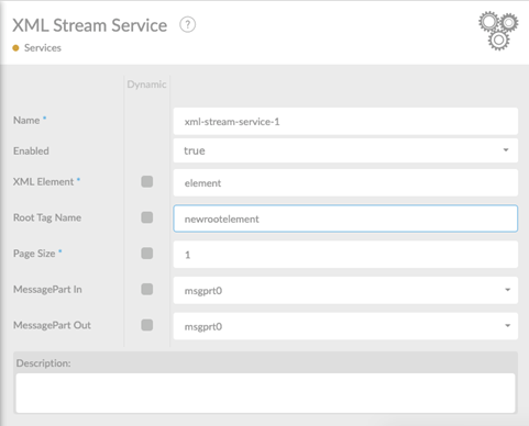 XML Streaming service