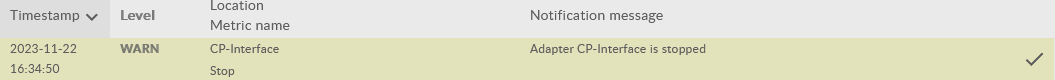 Notification example