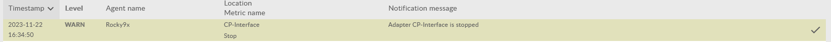 Notification example